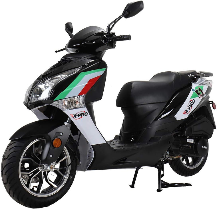 Vehicles X20 150cc Moped Scooter Street Scooter Gas Moped 150cc Adult Scooter Bike with 13 Aluminum Wheels!